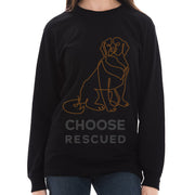 Choose Rescued Ring Spun Cotton Premium Long Sleeve Graphic Shirt