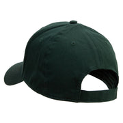 Save Nature Text Embroidered Solid Cotton Twill Low Profile Cap - Dk-Green OSFM