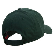 Save Nature Text Embroidered Solid Cotton Twill Low Profile Cap - Dk-Green OSFM