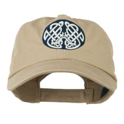 Celtic Emblem with Birds Embroidered Cap