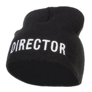 Director Embroidered Short Beanie