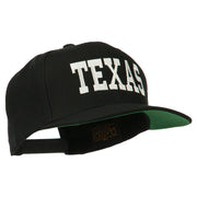 College Texas Embroidered Snapback Cap