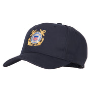 US Coast Guard Anchors Embroidered Solid Cotton Pro Style Cap