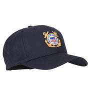 US Coast Guard Anchors Embroidered Solid Cotton Pro Style Cap