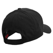 Save Nature Text Embroidered Solid Cotton Twill Low Profile Cap - Black OSFM