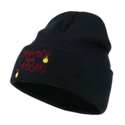 Celebrate the Season with Ornaments Embroidered Beanie