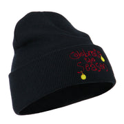 Celebrate the Season with Ornaments Embroidered Beanie