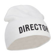 Director Embroidered Short Beanie