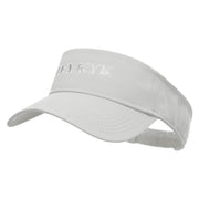 IFYKYK Embroidered Cotton Twill Sun Visor