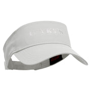 IFYKYK Embroidered Cotton Twill Sun Visor