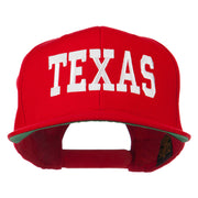 College Texas Embroidered Snapback Cap