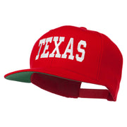 College Texas Embroidered Snapback Cap