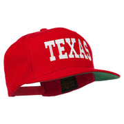 College Texas Embroidered Snapback Cap