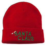 Christmas Santa Claus Embroidered Long Beanie