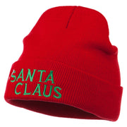 Christmas Santa Claus Embroidered Long Beanie