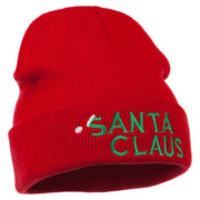 Christmas Santa Claus Embroidered Long Beanie