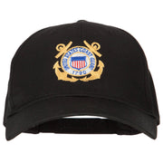 US Coast Guard Anchors Embroidered Solid Cotton Pro Style Cap