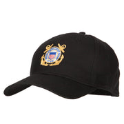 US Coast Guard Anchors Embroidered Solid Cotton Pro Style Cap