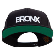 Bronx New York USA Embroidered Wool Blend Prostyle Snapback - Black OSFM