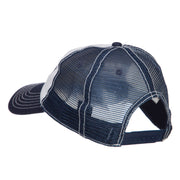 Follow Embroidered Cotton Mesh Cap