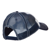 Follow Embroidered Cotton Mesh Cap