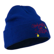 Celebrate the Season with Ornaments Embroidered Beanie