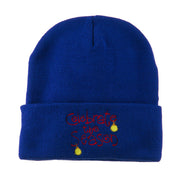 Celebrate the Season with Ornaments Embroidered Beanie