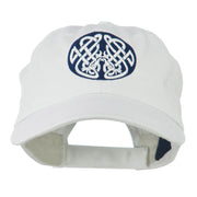 Celtic Emblem with Birds Embroidered Cap