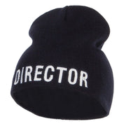 Director Embroidered Short Beanie