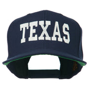 College Texas Embroidered Snapback Cap