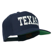 College Texas Embroidered Snapback Cap