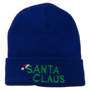 Christmas Santa Claus Embroidered Long Beanie