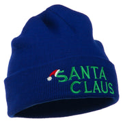 Christmas Santa Claus Embroidered Long Beanie