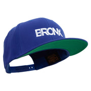 Bronx New York USA Embroidered Wool Blend Prostyle Snapback - Royal OSFM