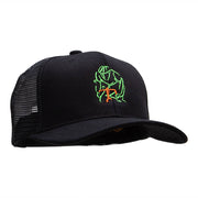 Cyclist Embroidered Premium High Profile Mesh Trucker Cap