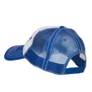 Follow Embroidered Cotton Mesh Cap