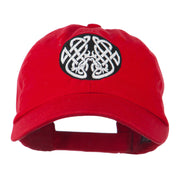 Celtic Emblem with Birds Embroidered Cap