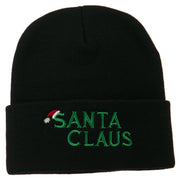 Christmas Santa Claus Embroidered Long Beanie