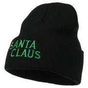 Christmas Santa Claus Embroidered Long Beanie