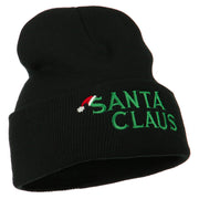 Christmas Santa Claus Embroidered Long Beanie