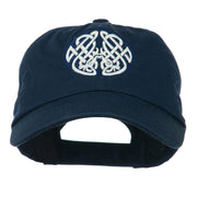 Celtic Emblem with Birds Embroidered Cap