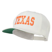 College Texas Embroidered Snapback Cap