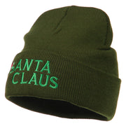 Christmas Santa Claus Embroidered Long Beanie