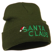 Christmas Santa Claus Embroidered Long Beanie