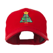 Christmas Tree with Decoration Embroidered Cap