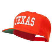 College Texas Embroidered Snapback Cap