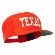 College Texas Embroidered Snapback Cap