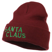 Christmas Santa Claus Embroidered Long Beanie