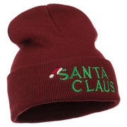 Christmas Santa Claus Embroidered Long Beanie