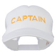 Captain Embroidered Foam Front Mesh Back Cap